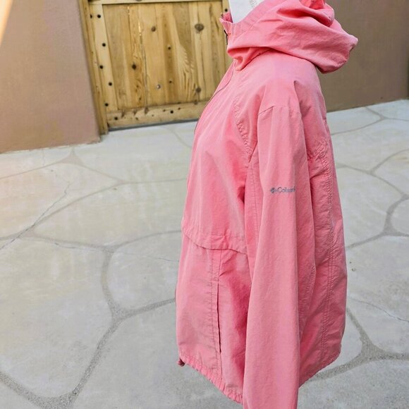 Columbia Sportswear Peach Colored Hooded Light Weight Jacket in Size XL - Picture 3 of 5